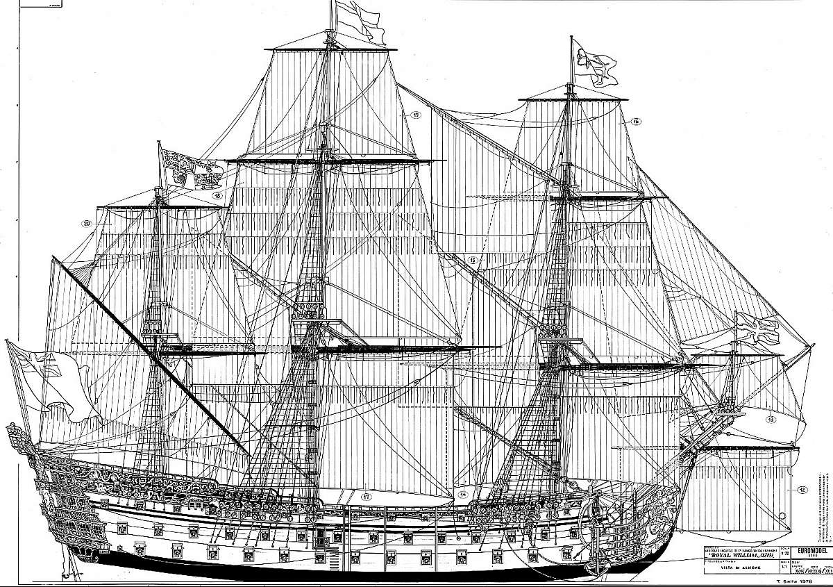 plan 1st rate ship MS Royal William 1719 (euromodel).jpg